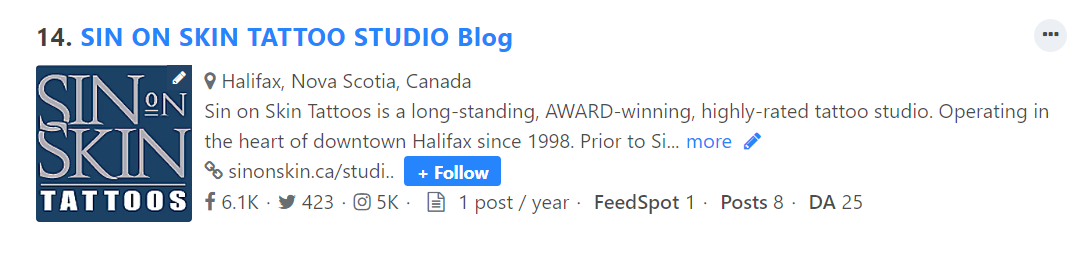 Top 20 Canadian Tattoo Blogs 2023