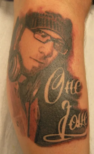 Jay's Memorial Portrait tattoo by Kyle at Sin on Skin Tattoo in Halifax