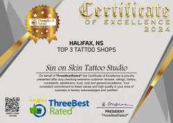Three Best Rated 2024 ~ Top tattoo studios to see in Halifax