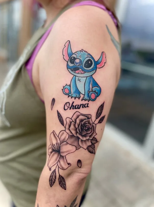 Stitch tattoo by Jesse