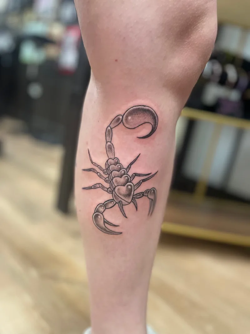 Traditional style scorpion tattoo