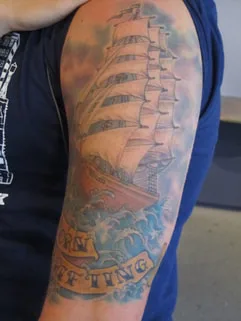Old School Classic Anchor Tattoo by Lacey