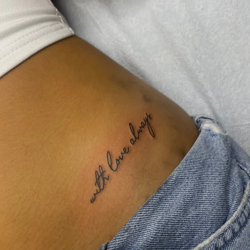 Writing on the hip by Jesse